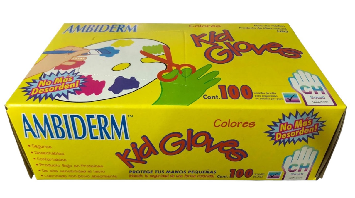 Guantes de Látex AMBIDERM Kid Gloves - Talla CH