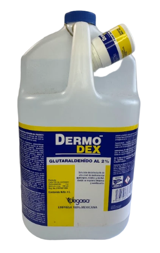 Desinfectante DERMODEX - Glutaraldehído al 2%, Galón 4 lt.
