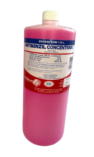 Antibenzil Concentrado - Desinfectante con Cloruro de Benzalconio, 1 Litro