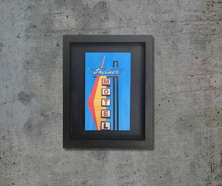 Vintage Skyliner Motel Sign 