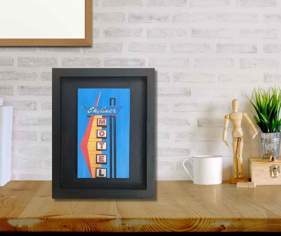 Vintage Skyliner Motel Sign 
