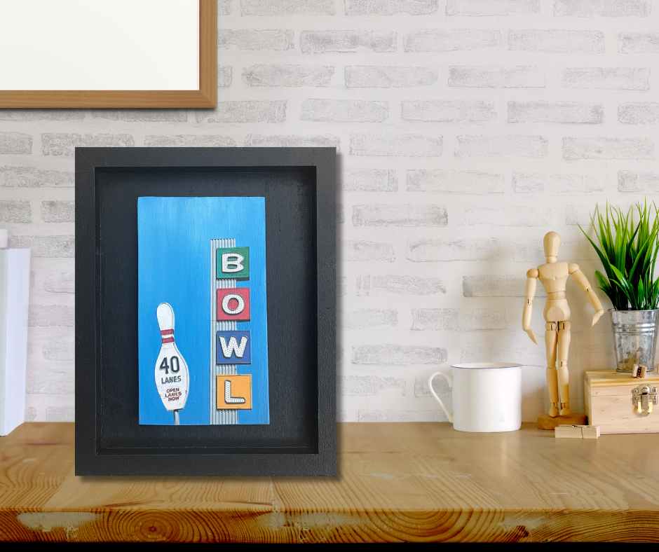 Vintage Bowling Alley Sign 