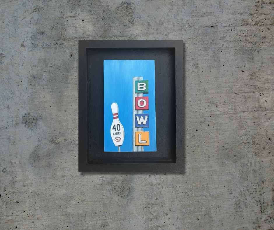 Vintage Bowling Alley Sign 