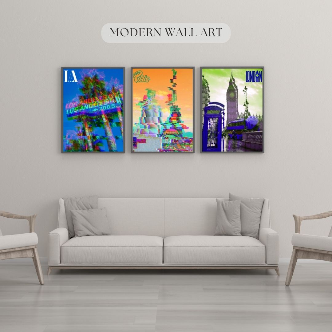  Sélectionner cette fiche produit  London , Paris , Las Vegas City Wall Art Set of 3 Art Farmhouse Decor Bedroom Wall Art, Living Room Art, Printable, Digital Download.