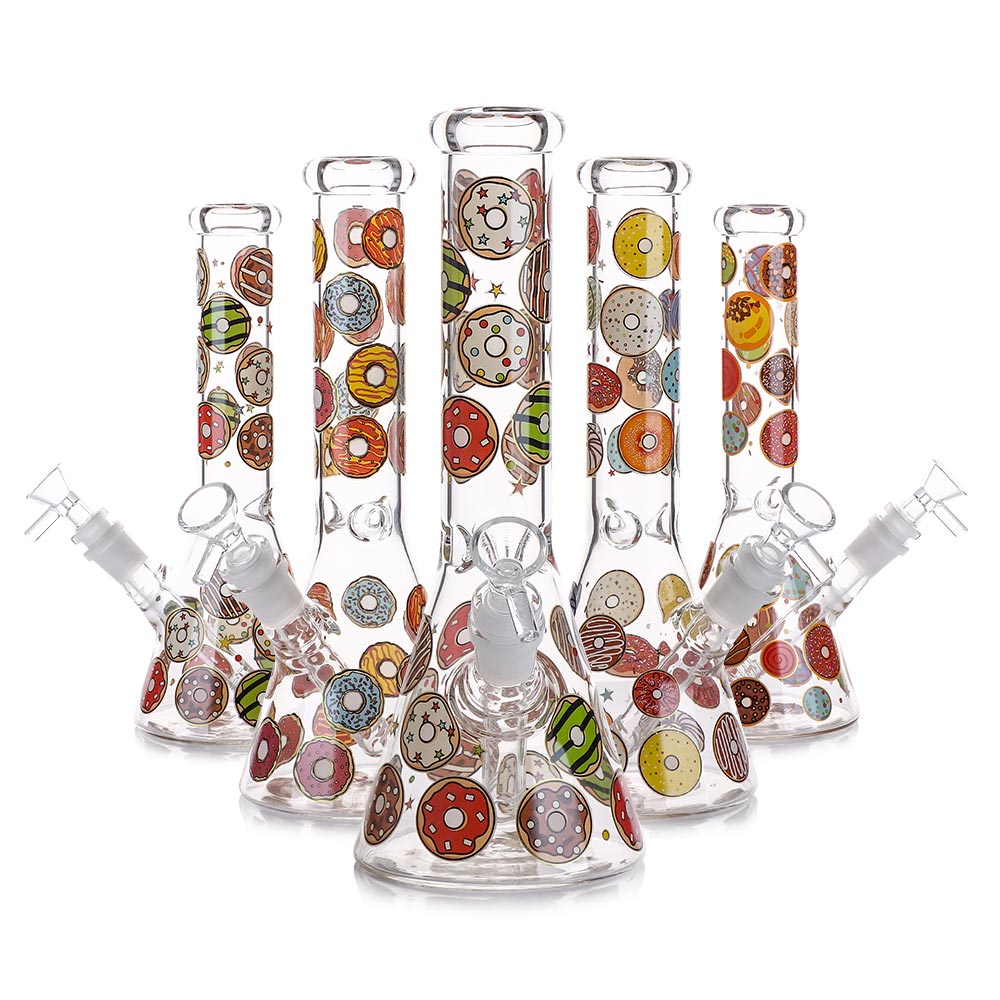 10 " Colorful Donut Glass Bong