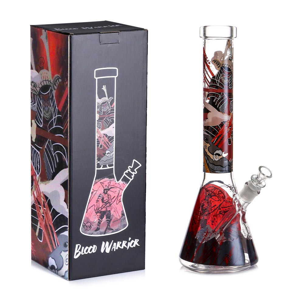 16" Blood Warrior Glass Bong