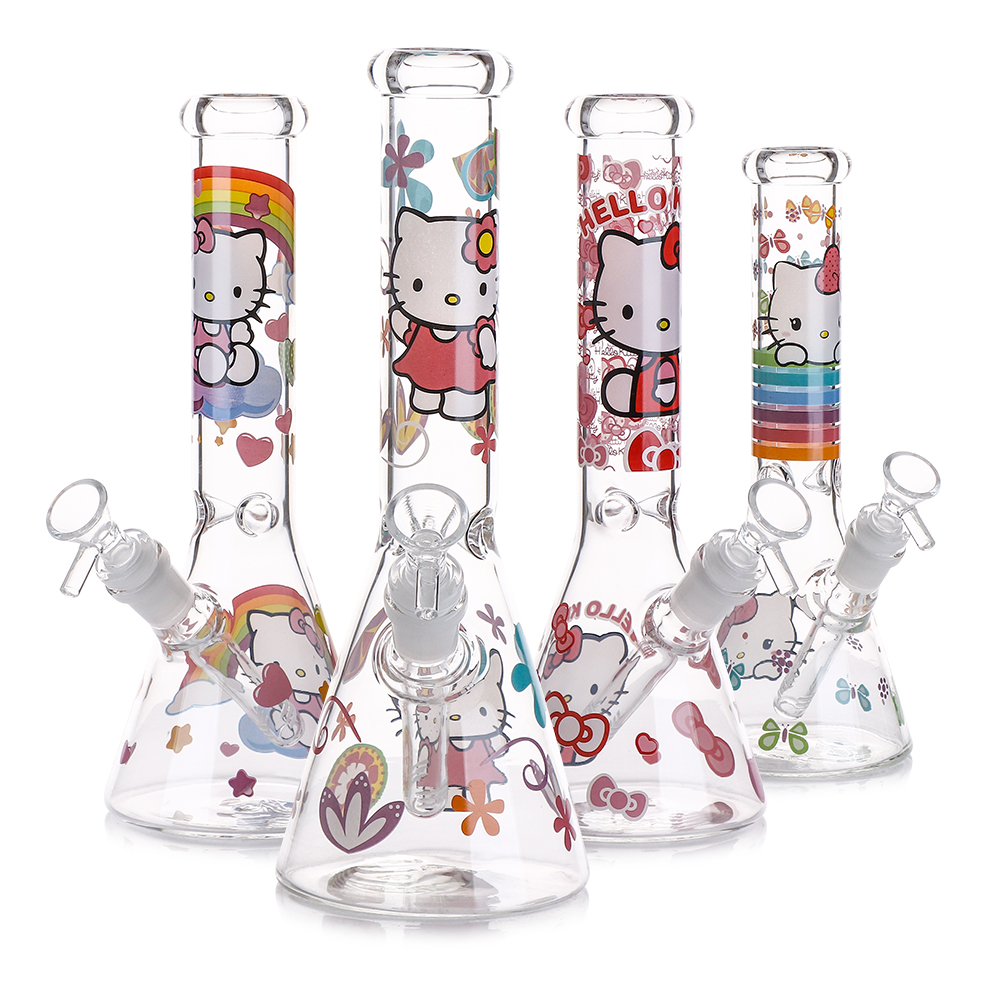 10" Hello Kitty Glass Water Pipe