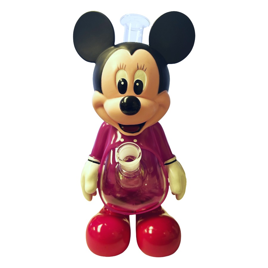 Mickey Mouse themed glass water pipe