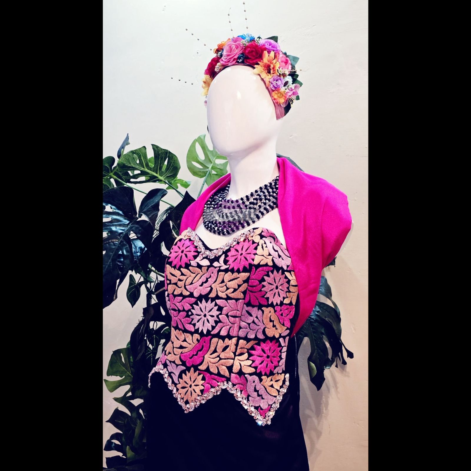 Vestido con Bordado Mazateco 