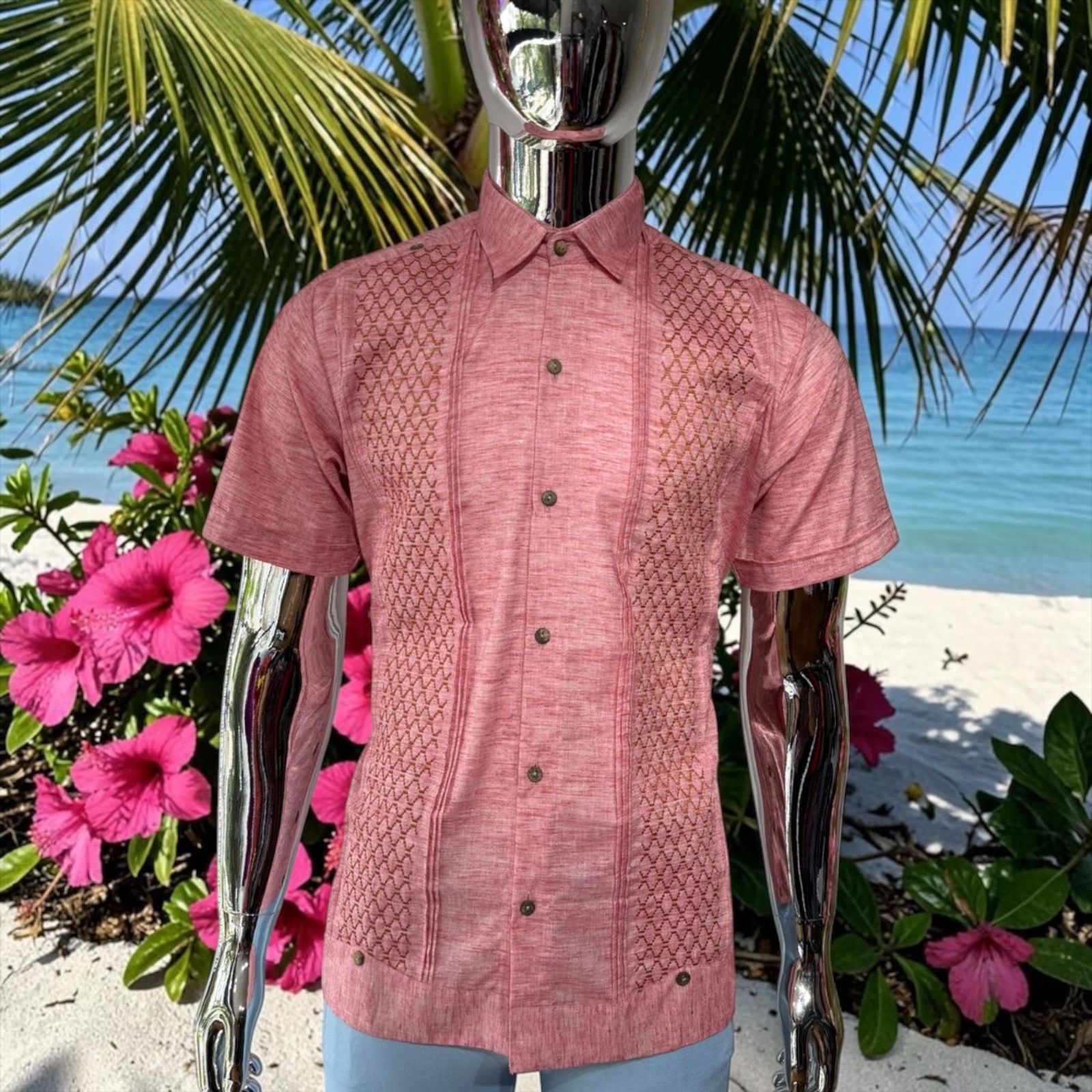 Guayaberas Yucatecas Talla 38 Manga Corta