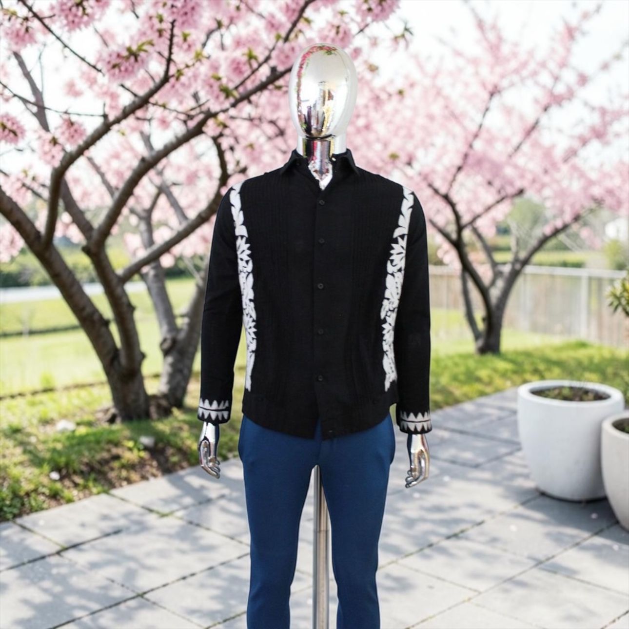 Guayabera con bordado Mazateco 