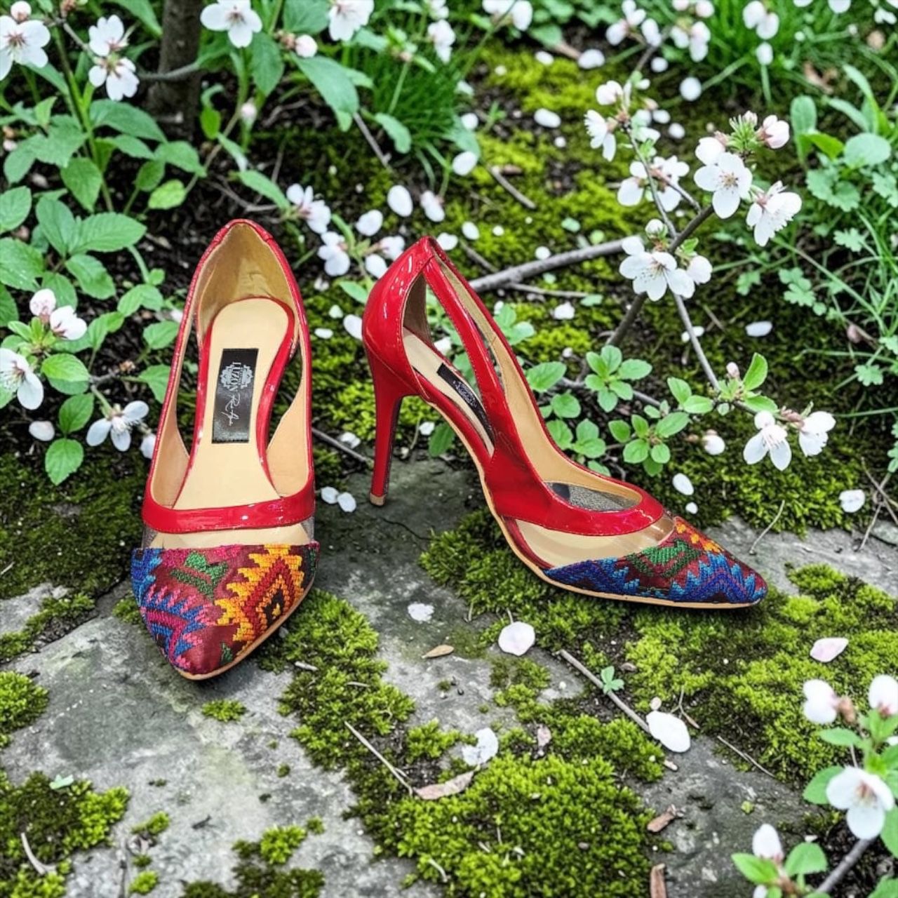 Zapatillas Stiletto Rojo