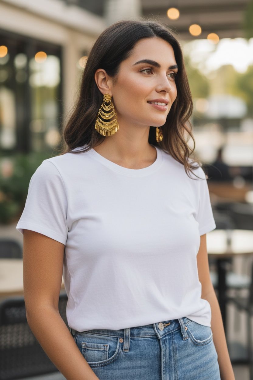 PENDIENTES TRIPLE ABANICO