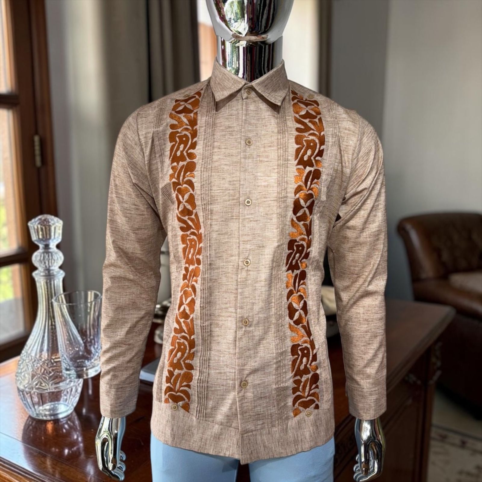 Guayaberas Yucatecas Talla 38 Manga Larga