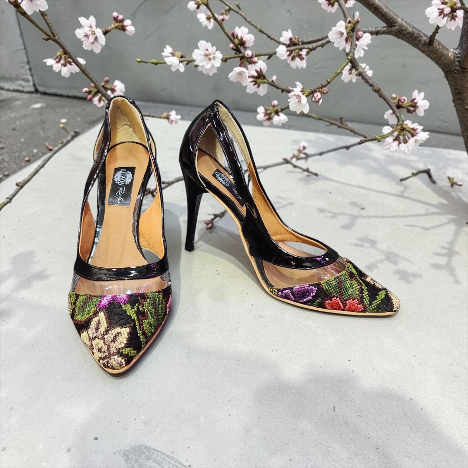 Zapatillas Stiletto Negro 