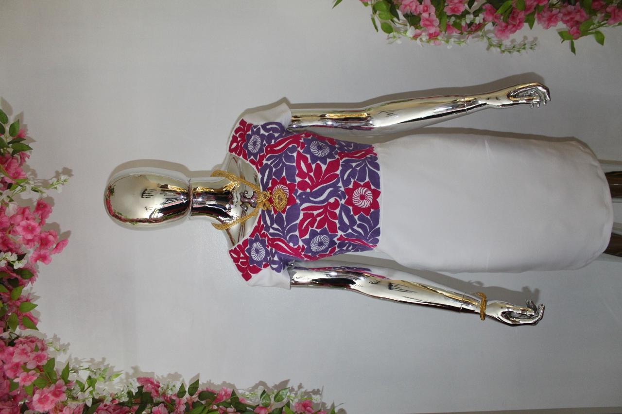 Vestido Corto con Bordado Mazateco