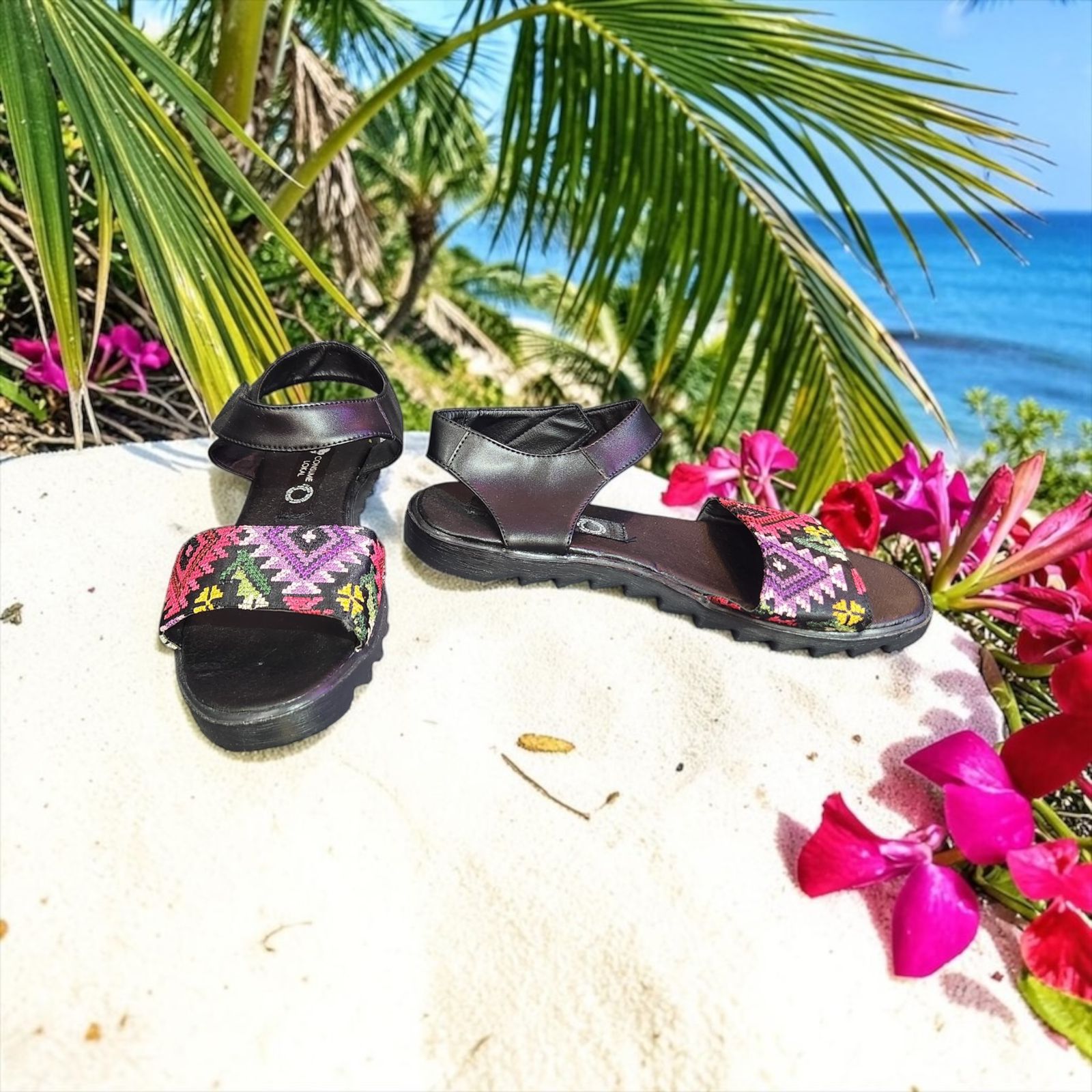 SANDALIA DE PISO NEGRA