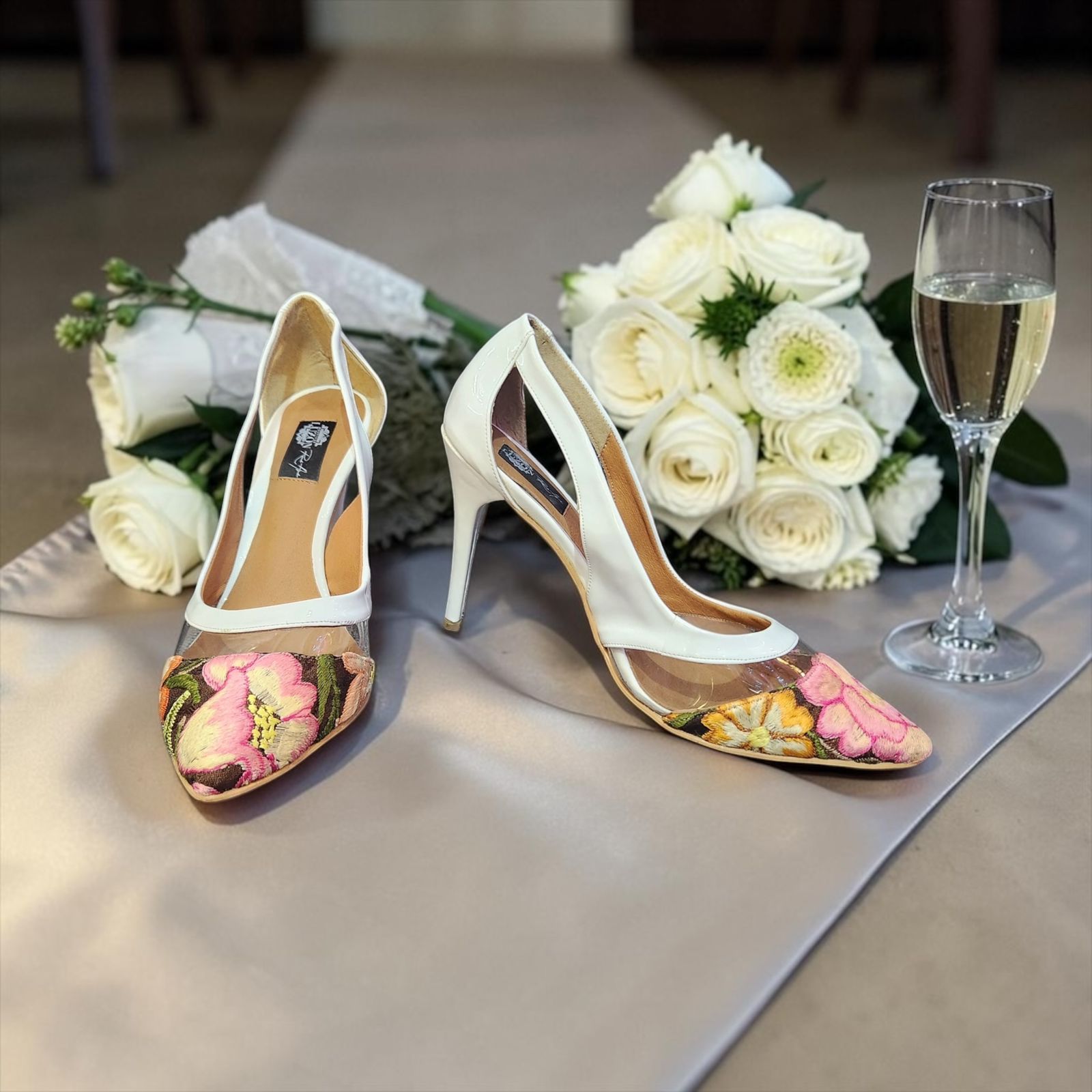 Zapatillas Stiletto Blanco