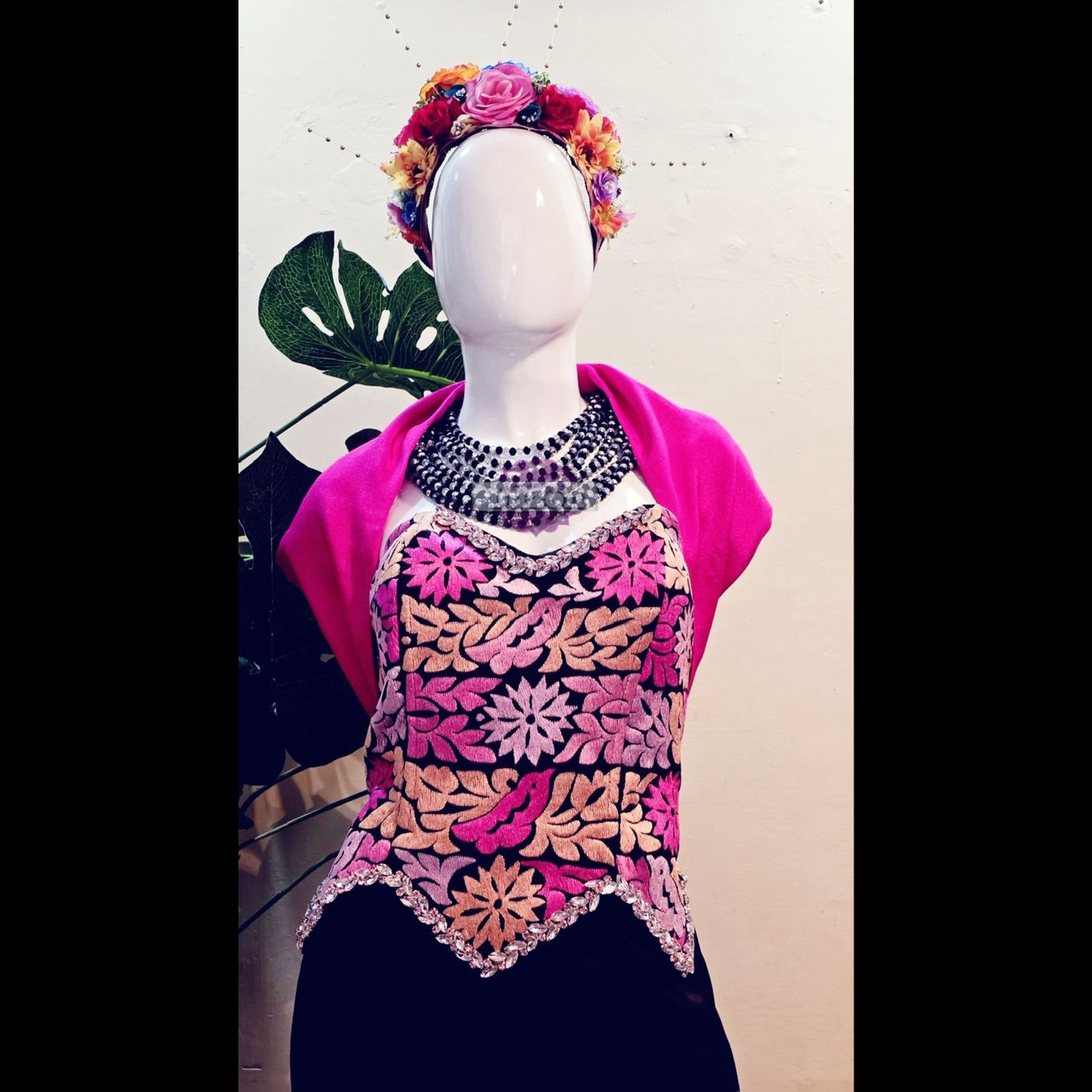 Vestido con Bordado Mazateco 