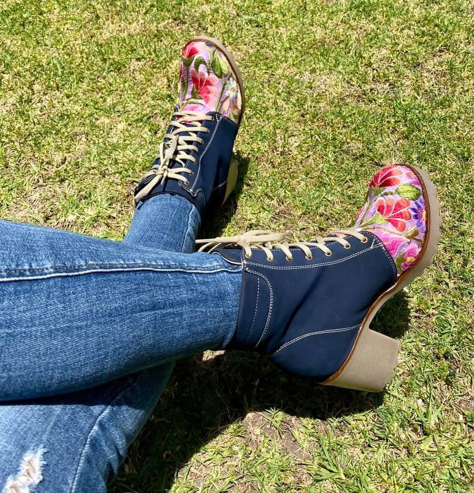 Rudi Botines de tacón Marino