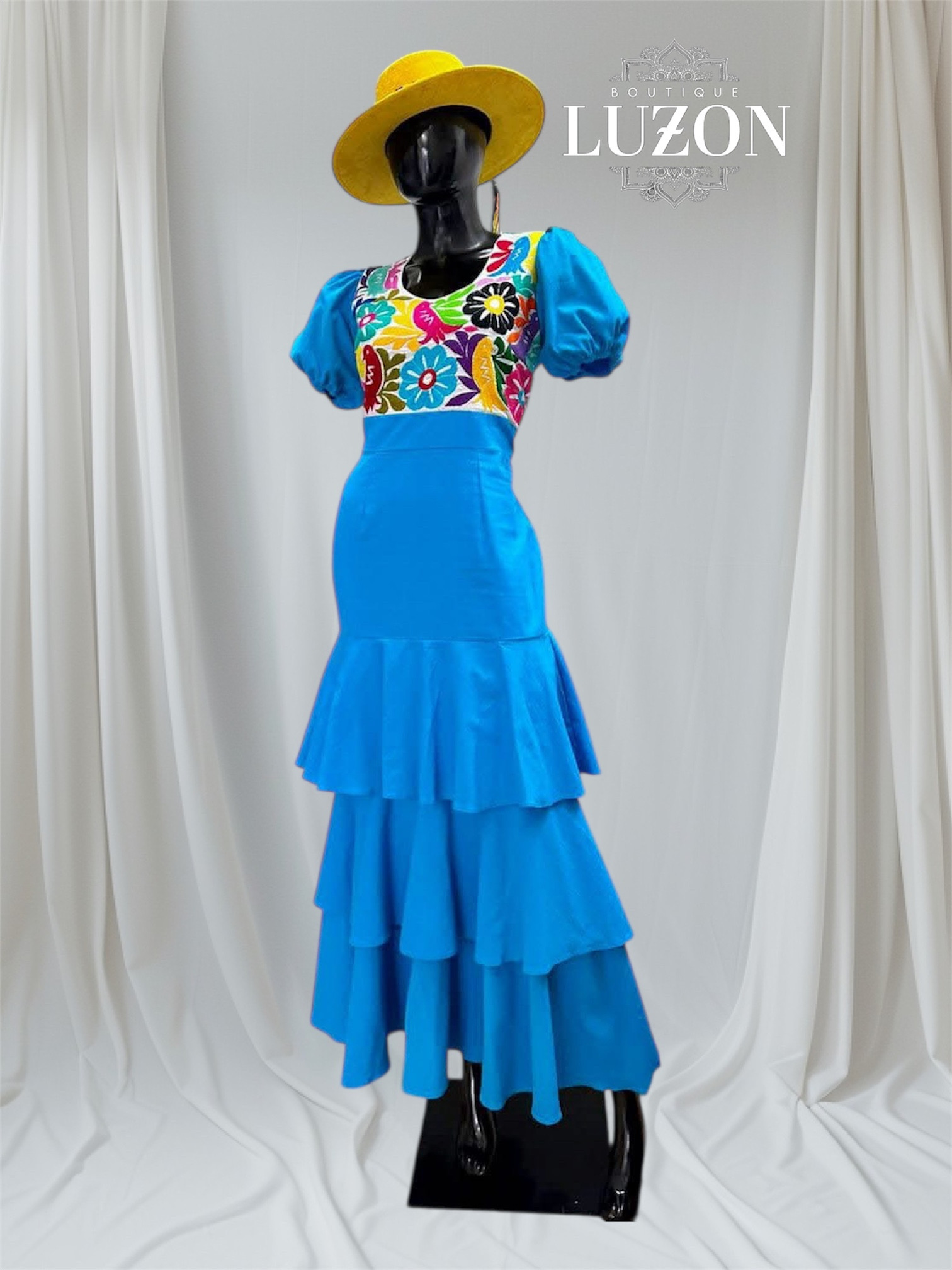 Vestido con Bordado Mazateco Unitalla