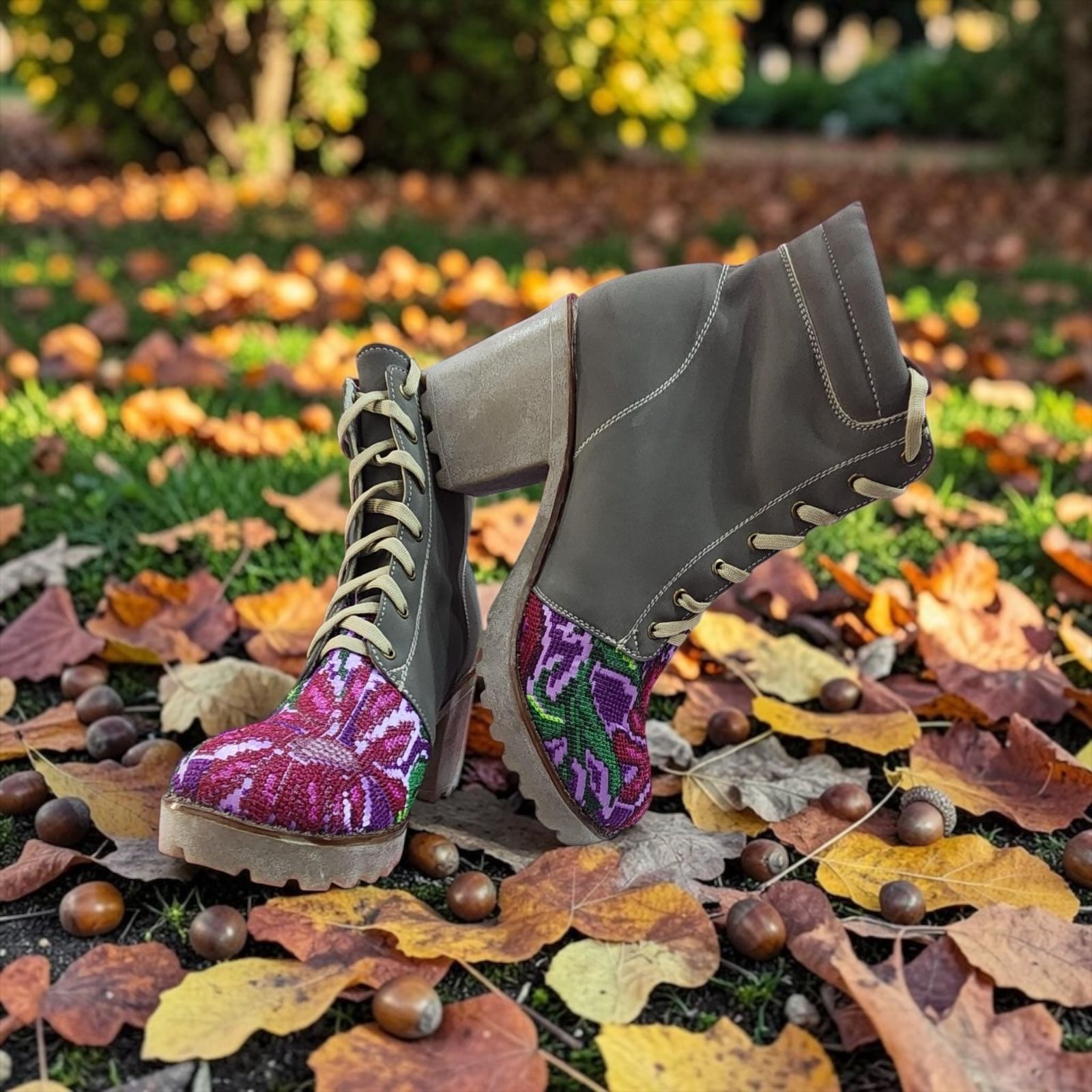 Rudi Botines de tacón Grises