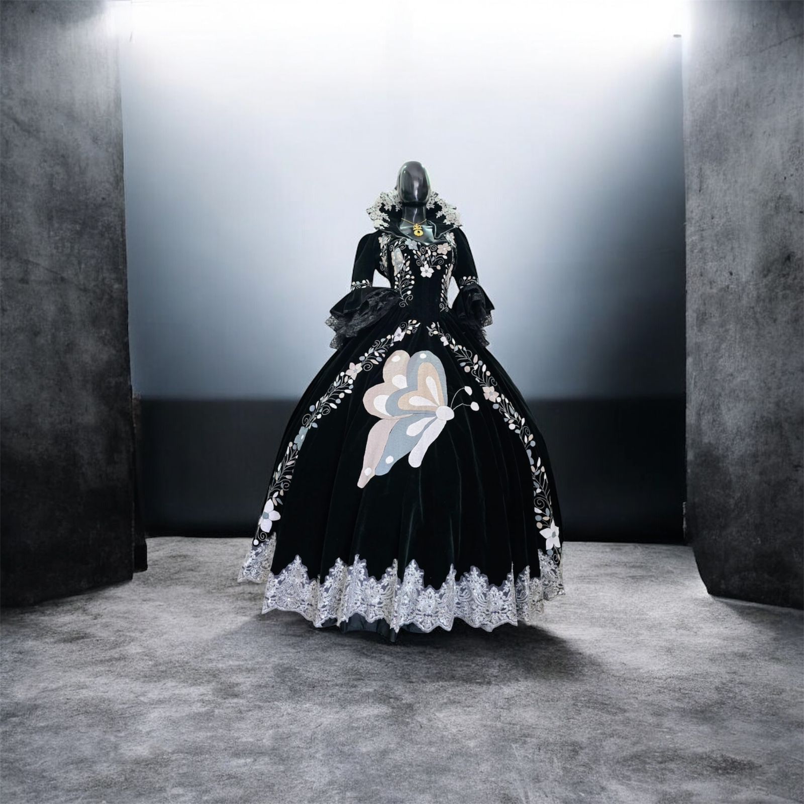 Vestido de gala victoriano Mazateco