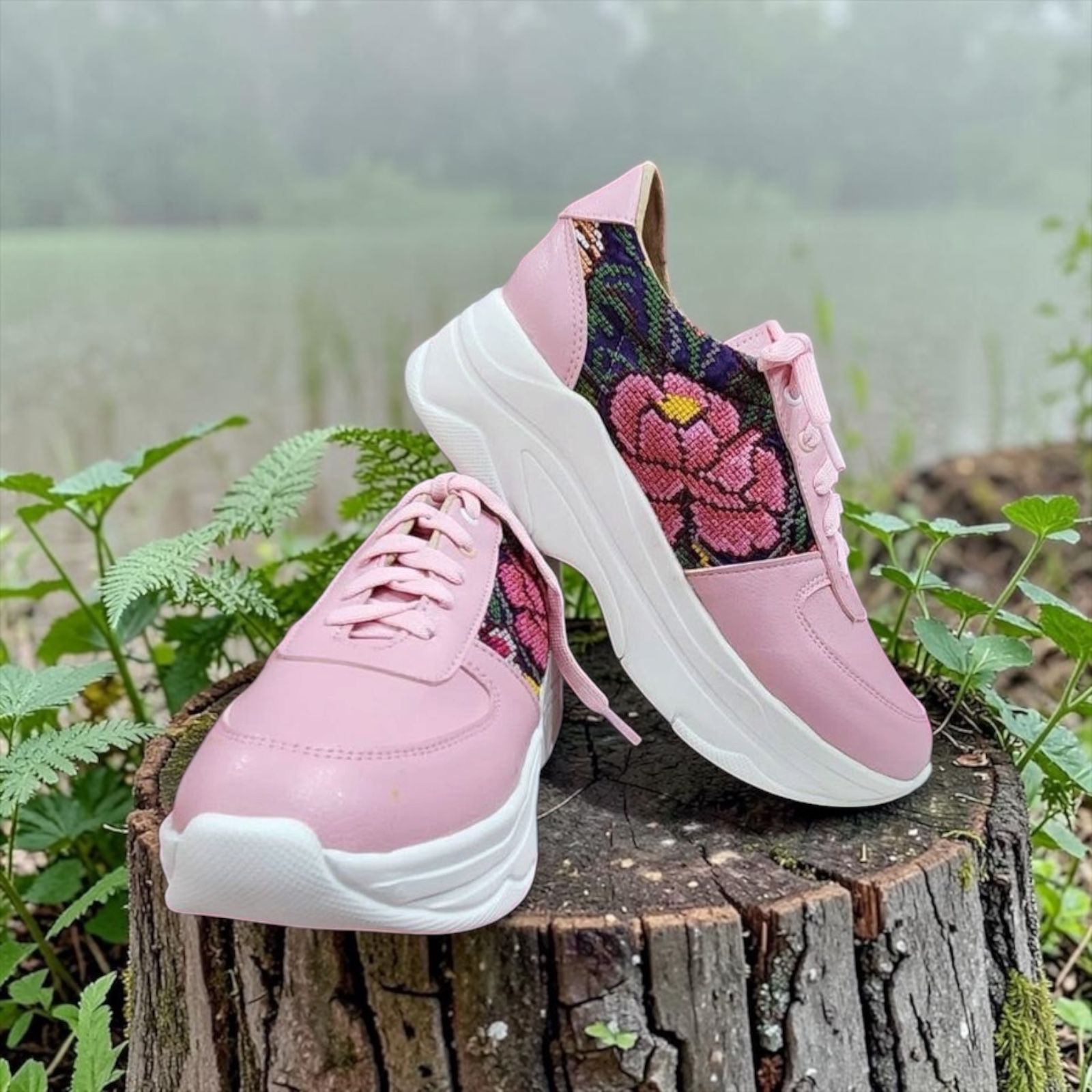 TENIS CON PLATAFORMA PIEZAS UNICAS - VARIOS COLORES 