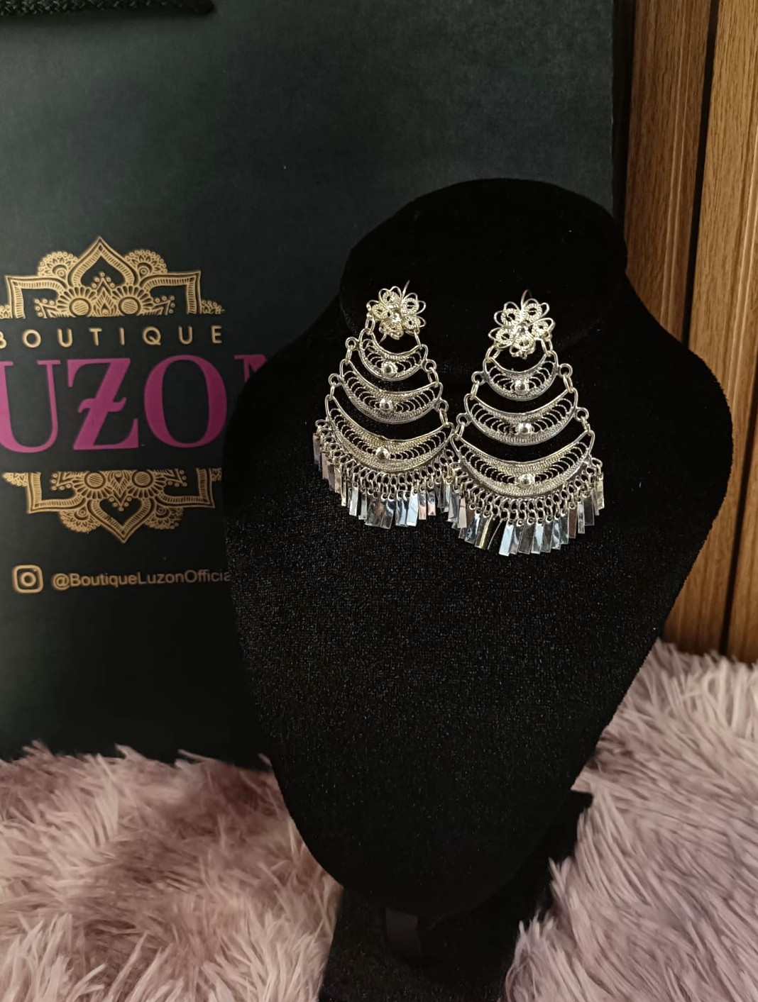 PENDIENTES TRIPLE ABANICO