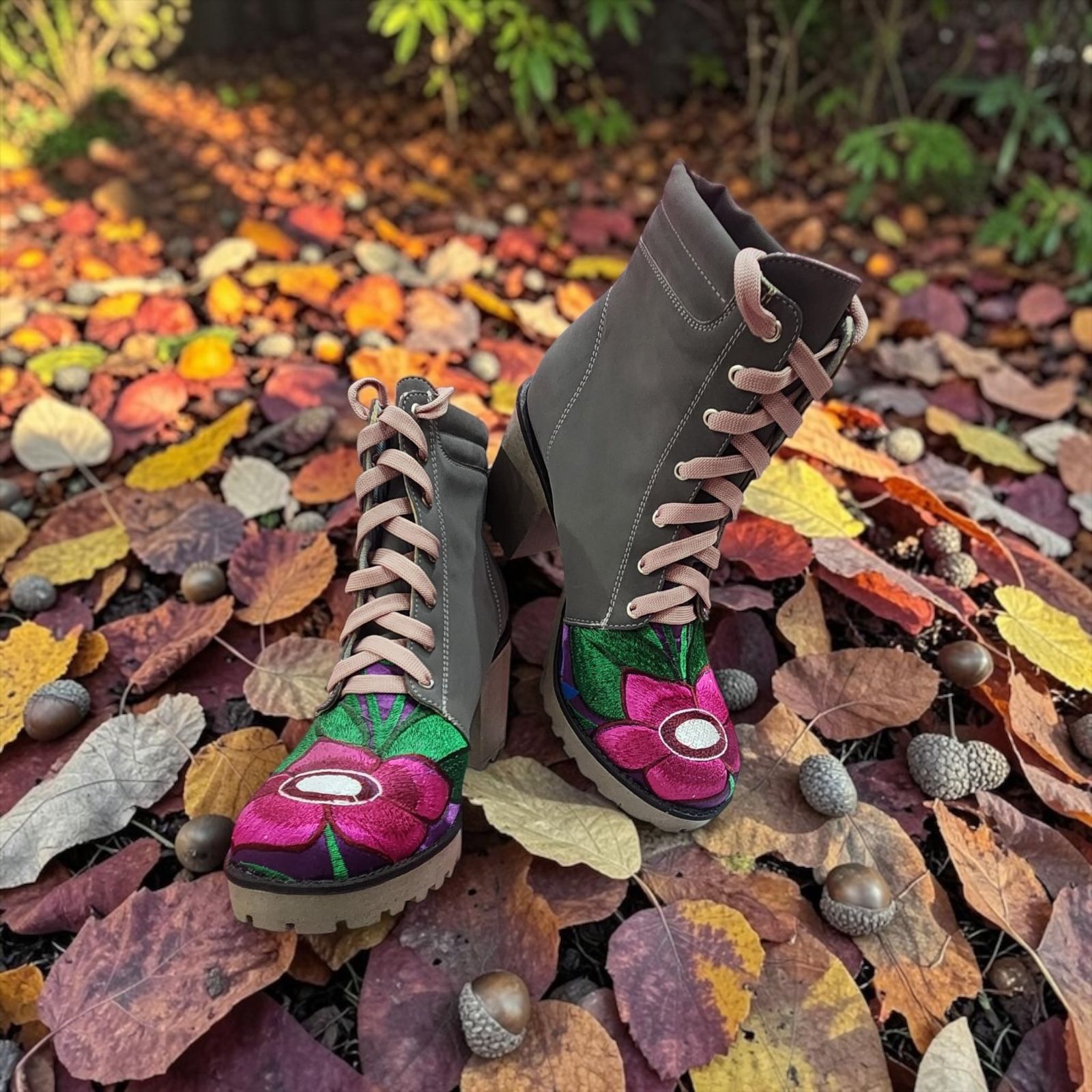 Rudi Botines de tacón Grises