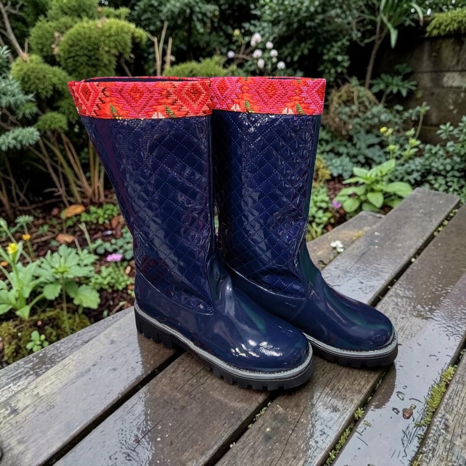 Botas Marino de Lluvia con Bordado