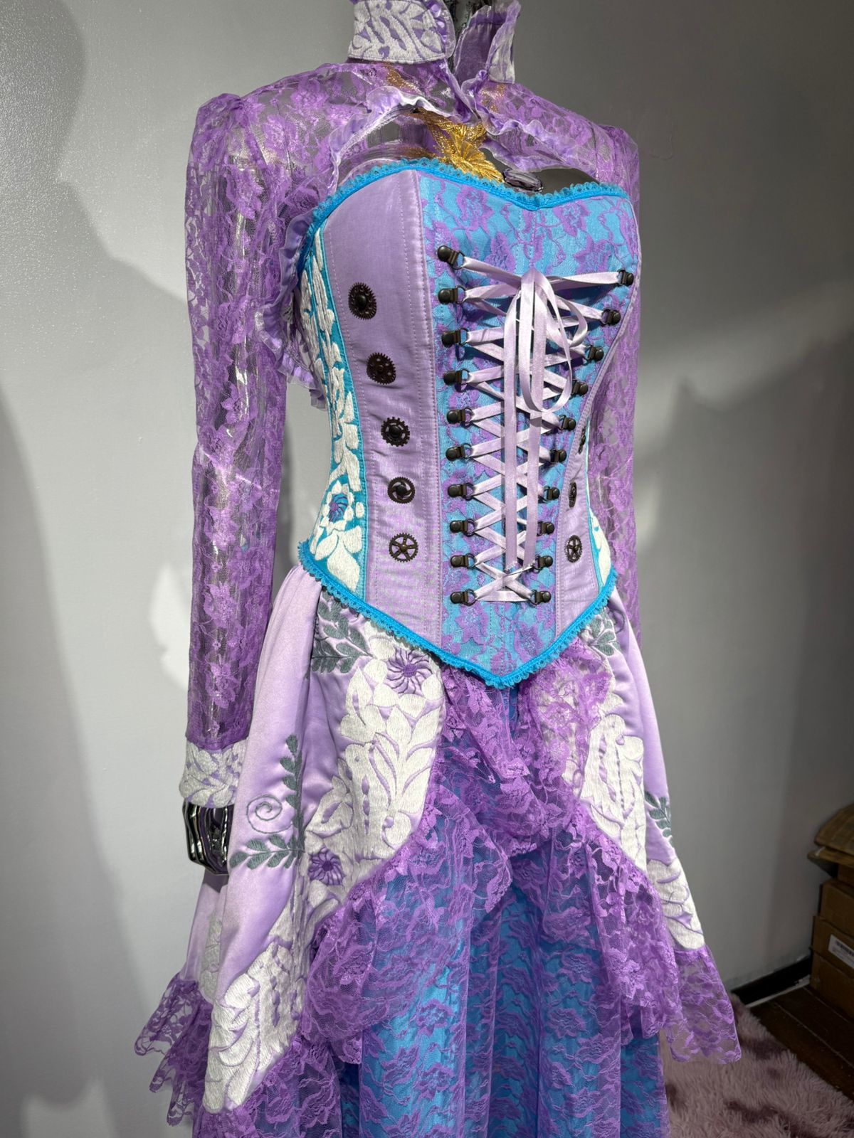 Vestido victoriano de encaje