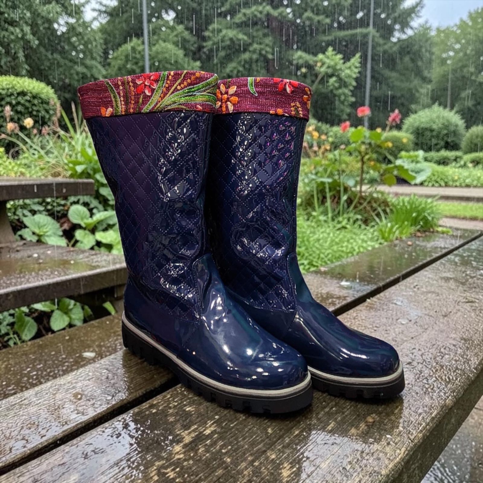 Botas Marino de Lluvia con Bordado