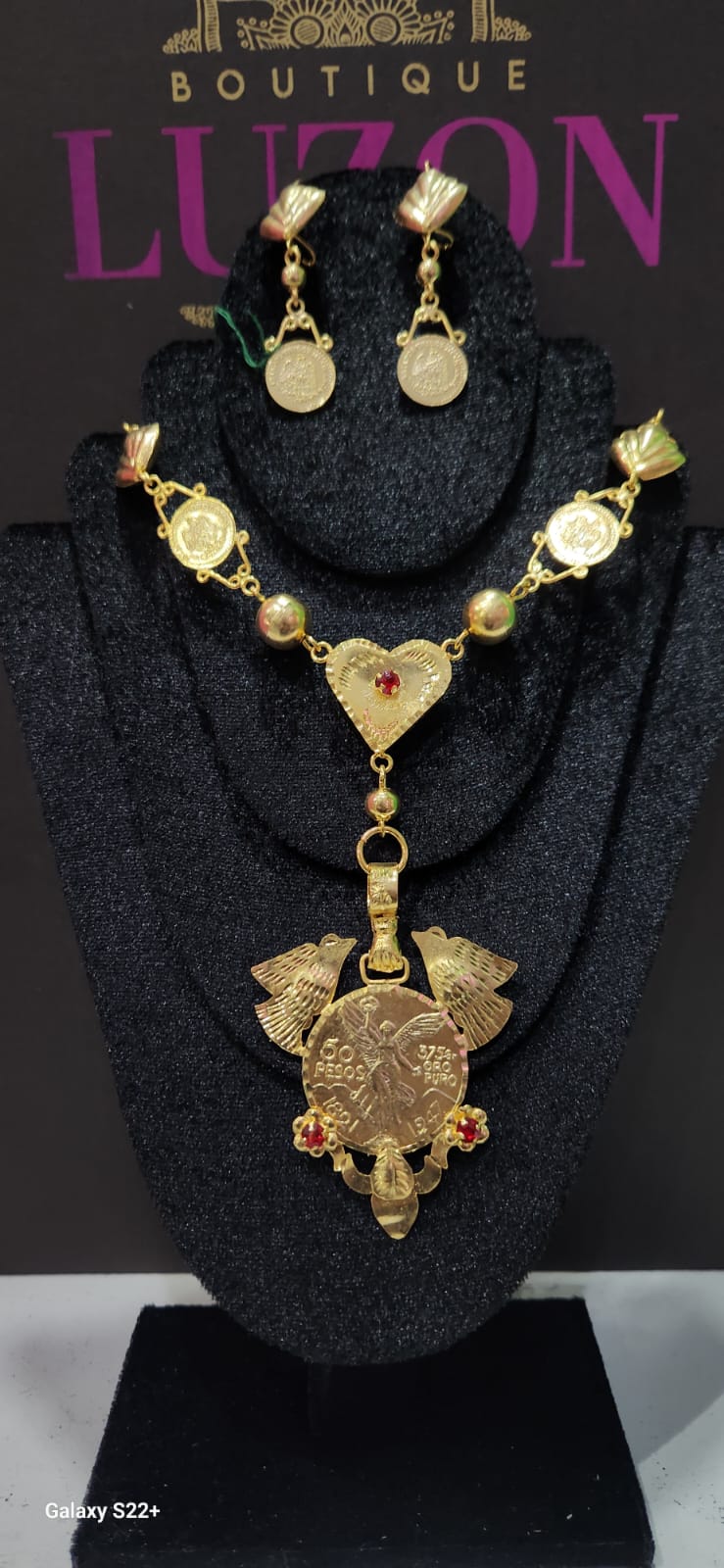 Conjunto de joyería tradicional en Filigrana 