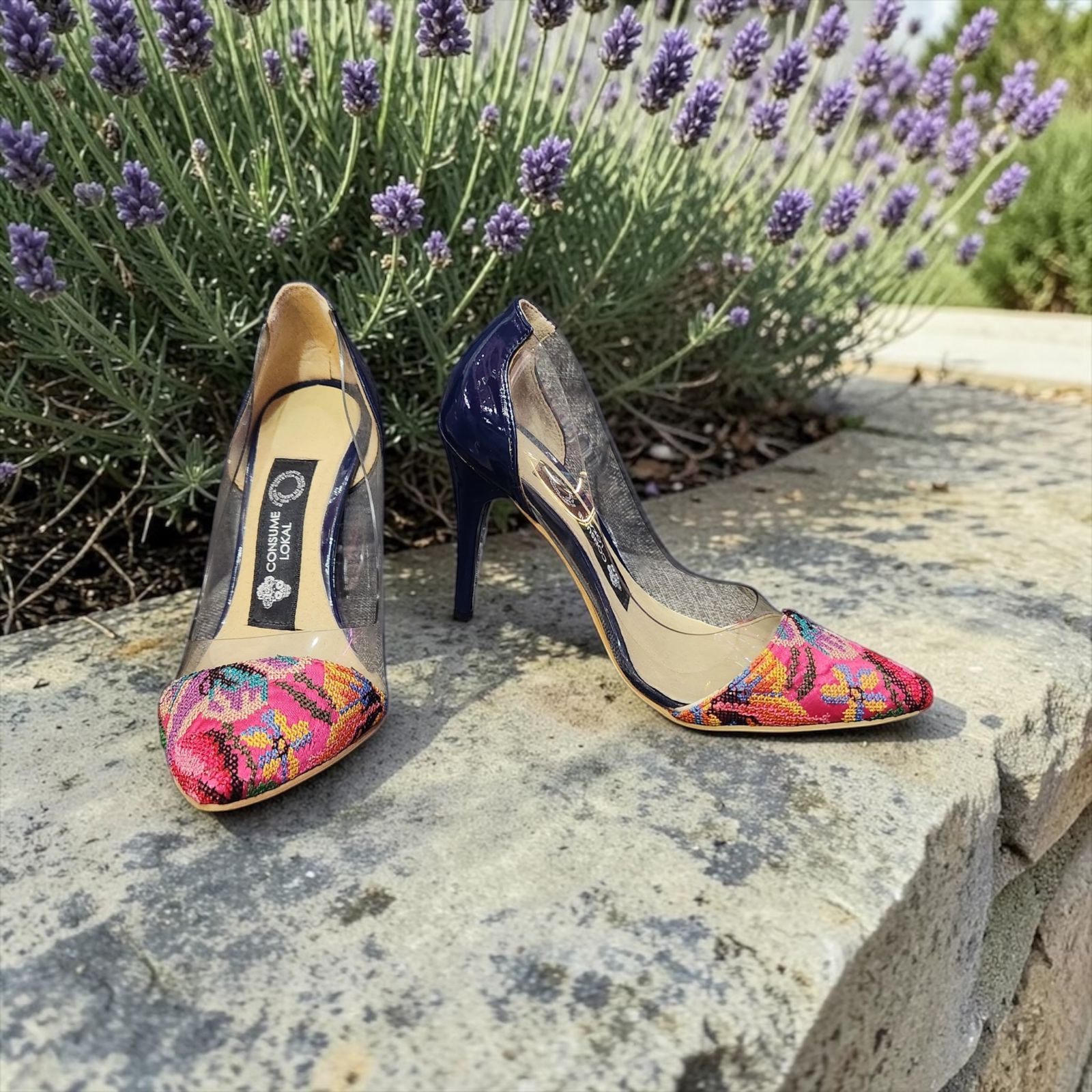 Zapatillas Stiletto Marino