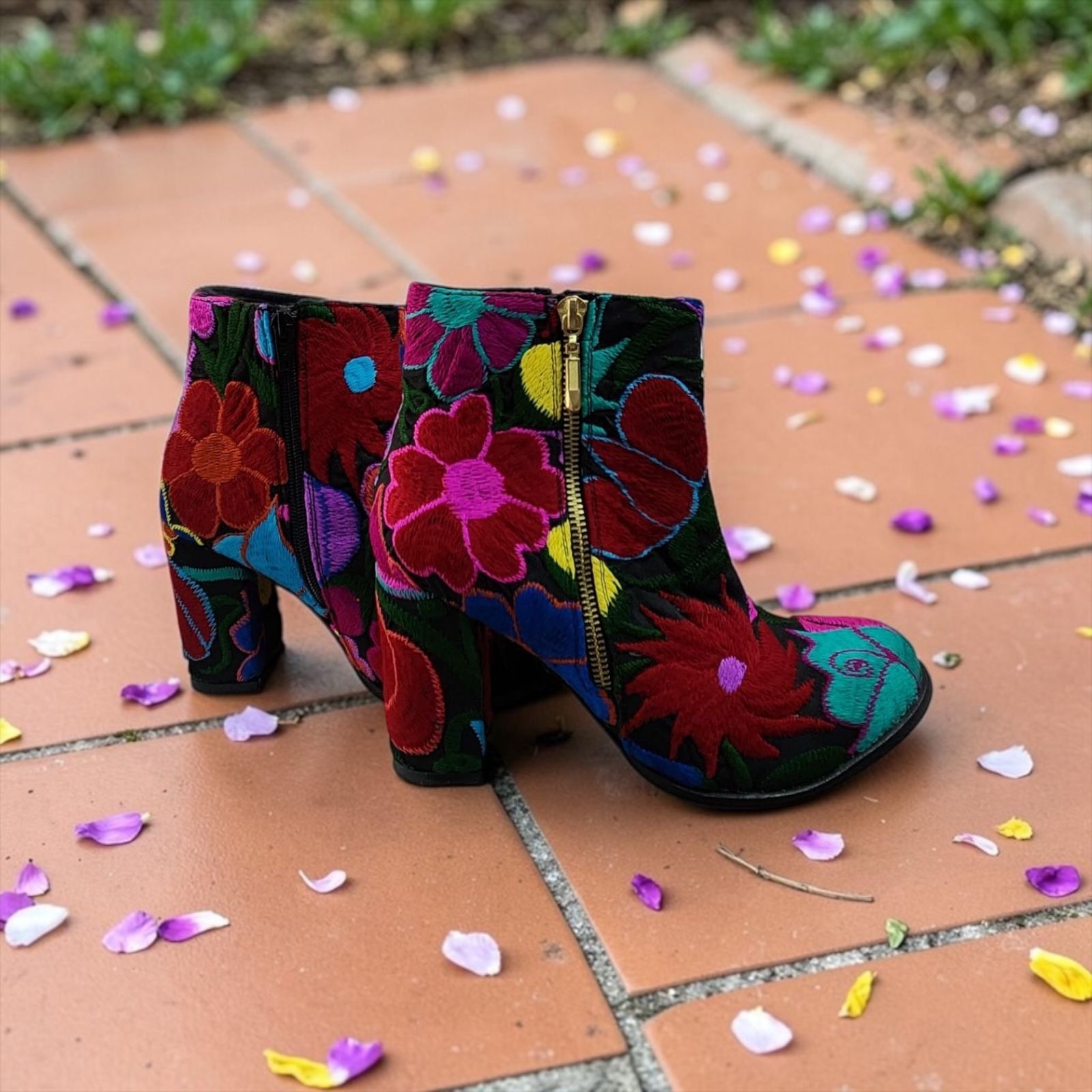 Botines Bordado Completo