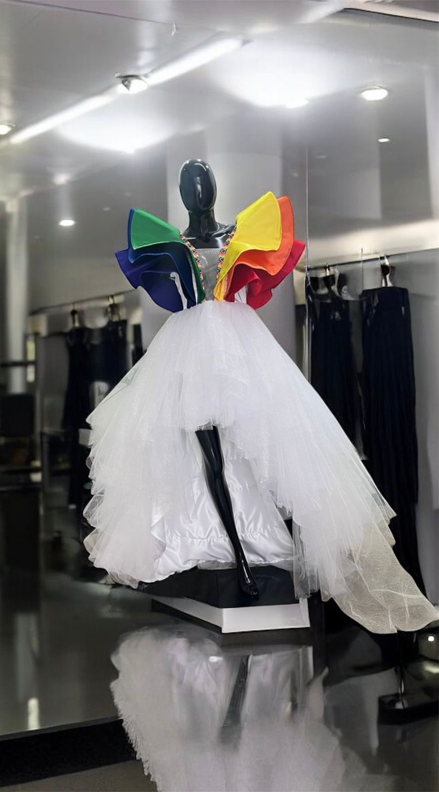 Vestido blanco de gala Bordado Chinanteco