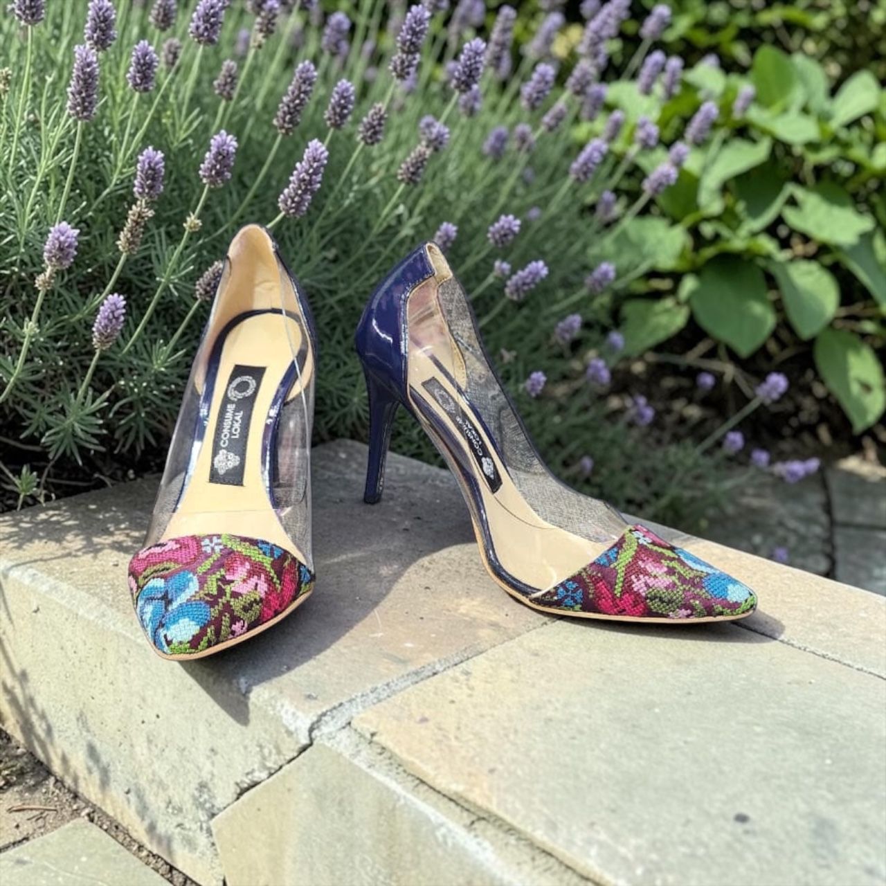 Zapatillas Stiletto Marino