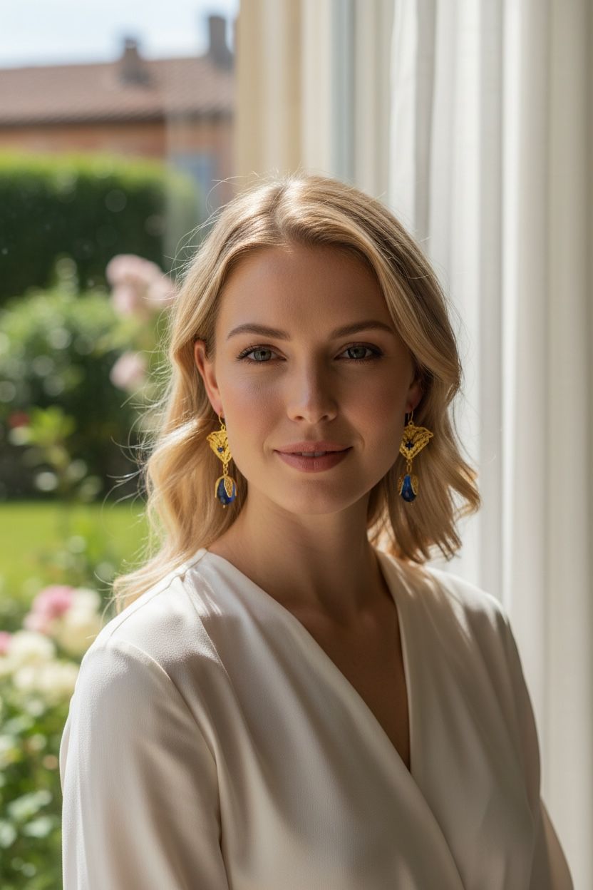 Pendientes Abanico Gota