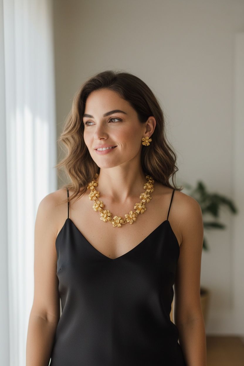 Filigrana Collar y Aretes de Moño