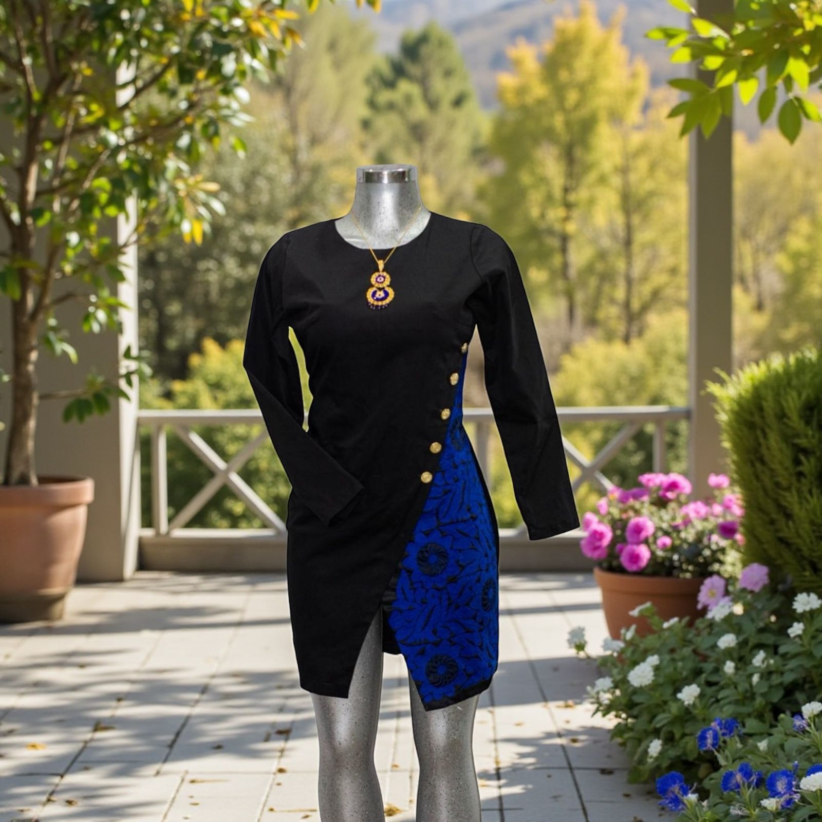 Vestido Mazateco de manga larga