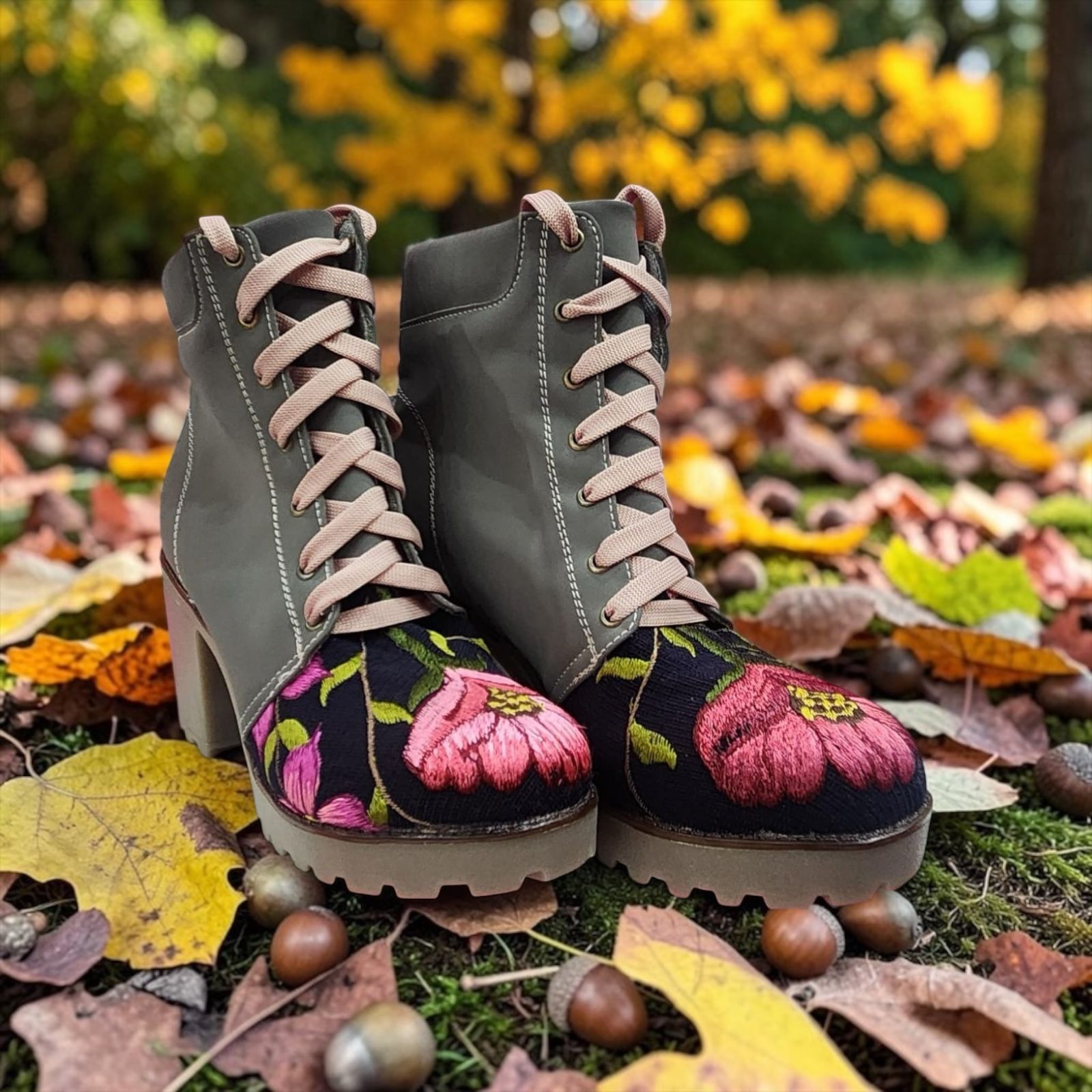 Rudi Botines de tacón Grises