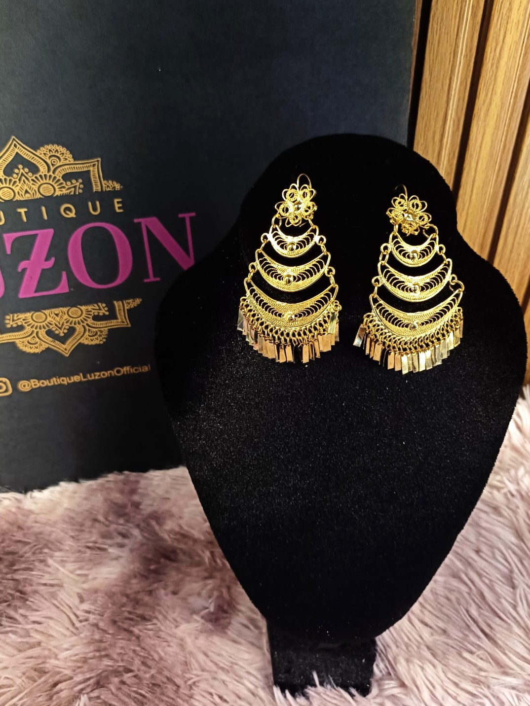 PENDIENTES TRIPLE ABANICO