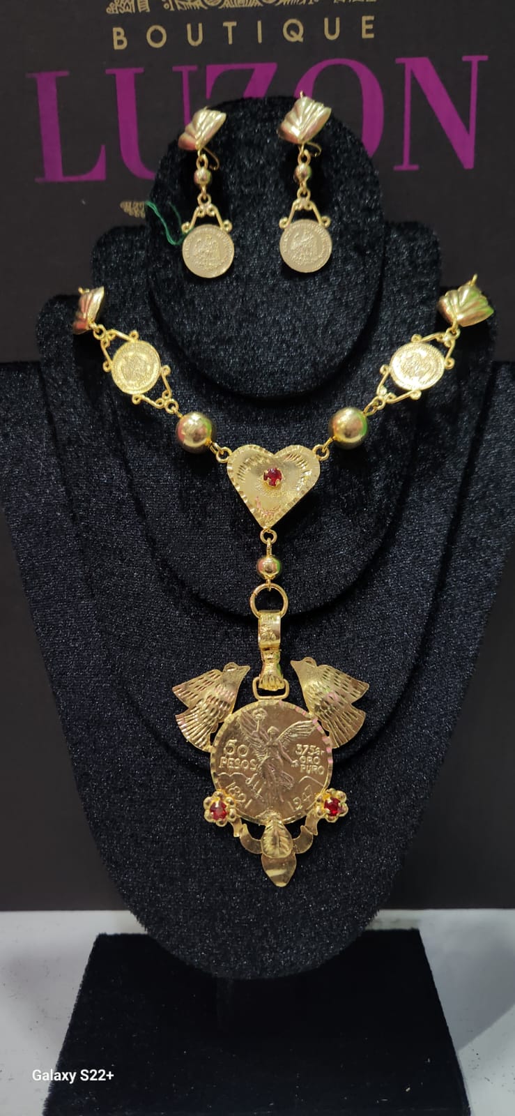 Conjunto de joyería tradicional en Filigrana 