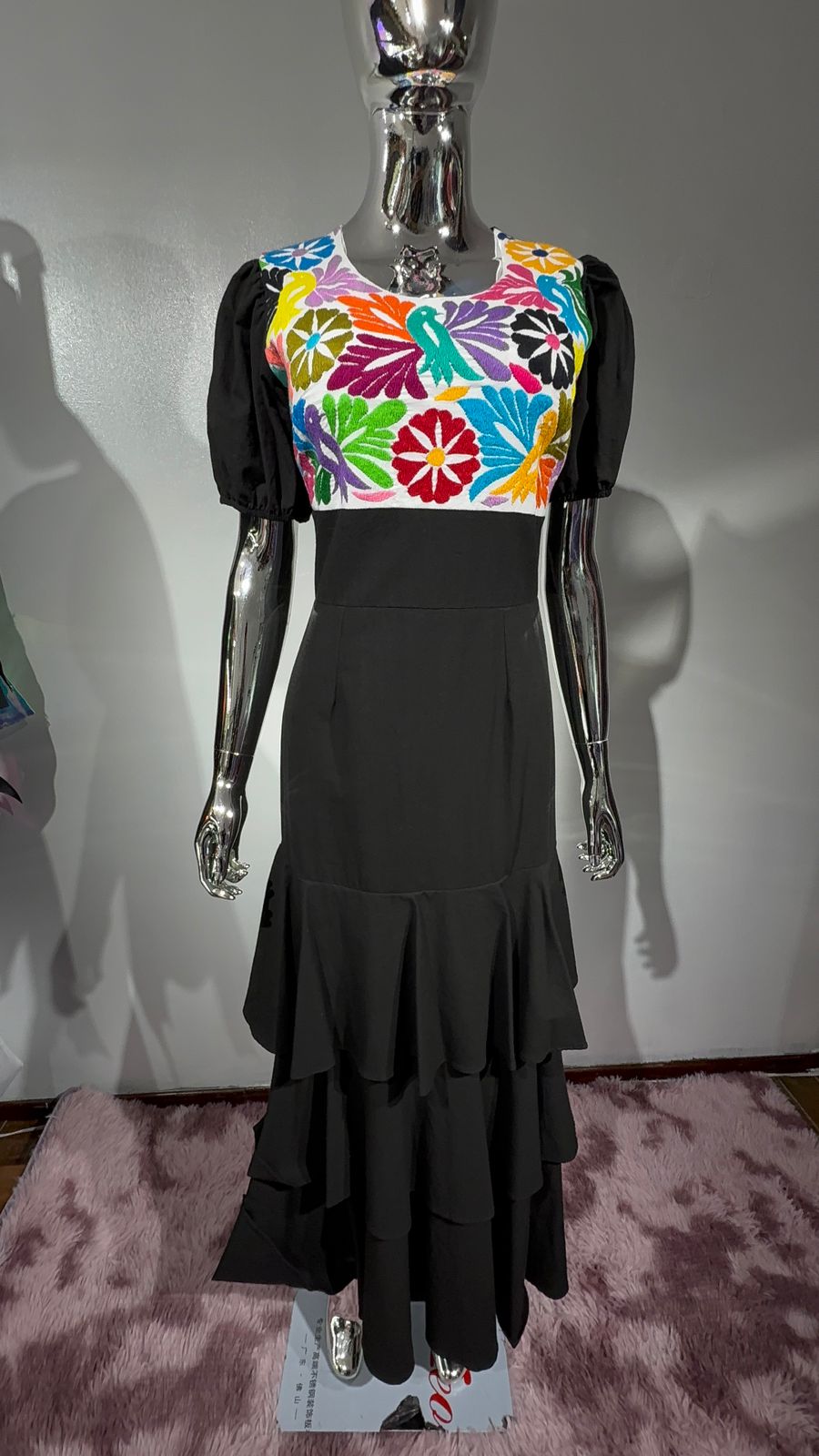 Vestido con Bordado Mazateco Unitalla