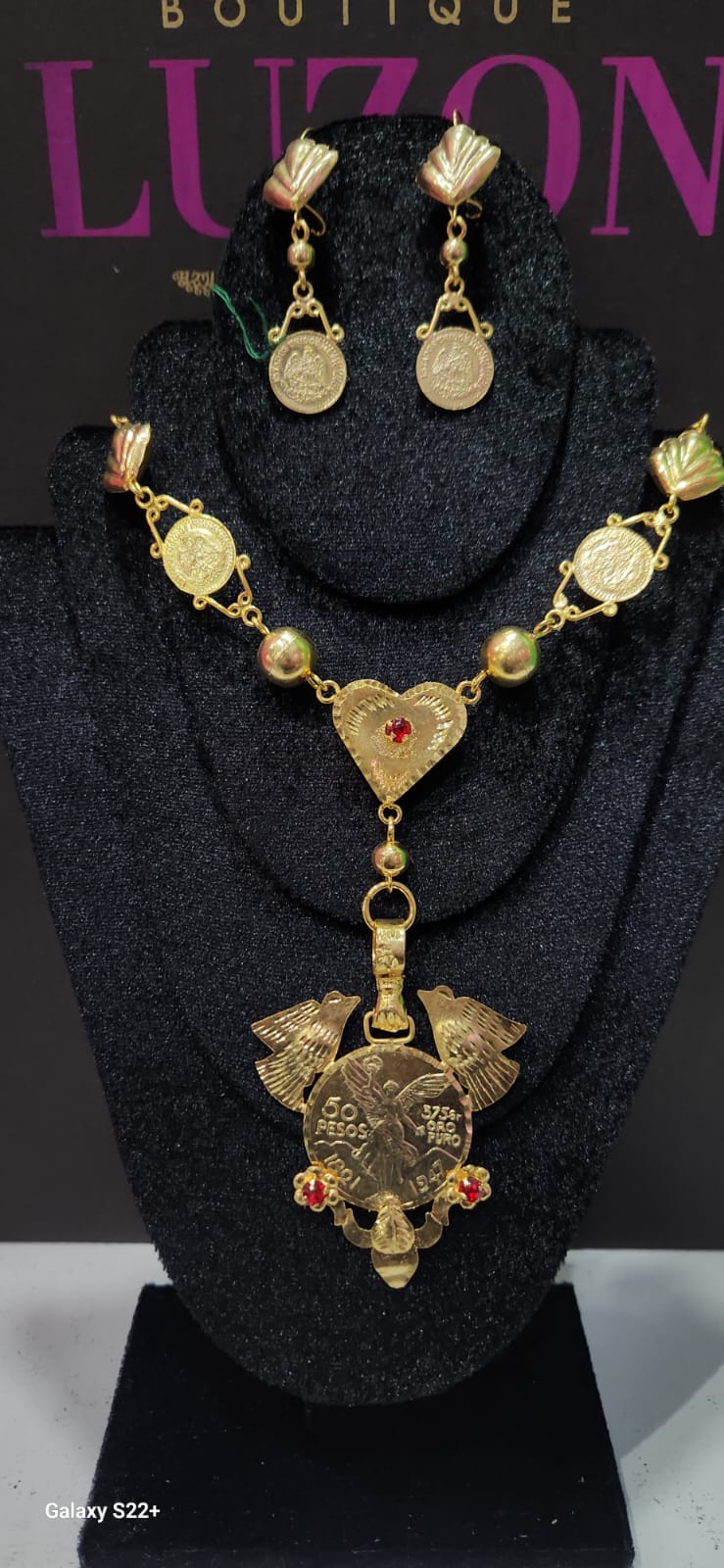 Conjunto de joyería tradicional en Filigrana 