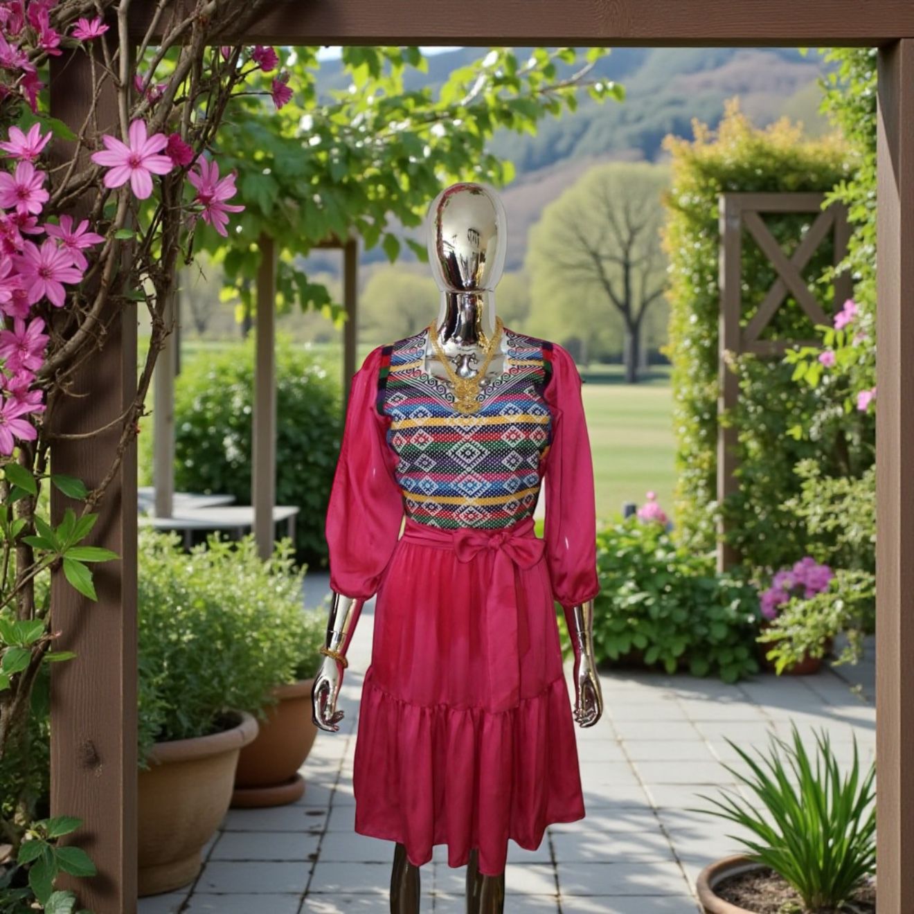 Maxi vestidos Bordado Chinanteco 