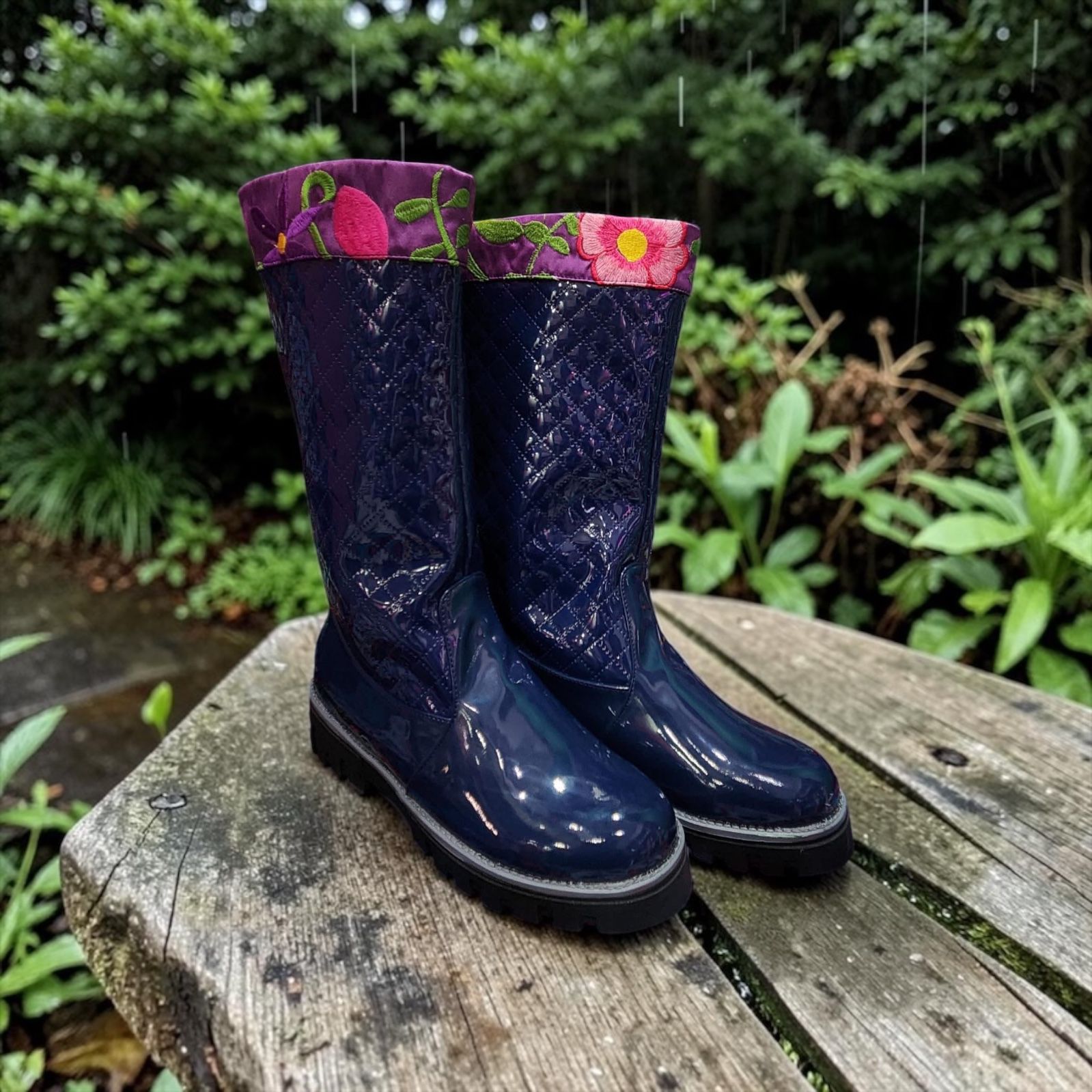 Botas Marino de Lluvia con Bordado