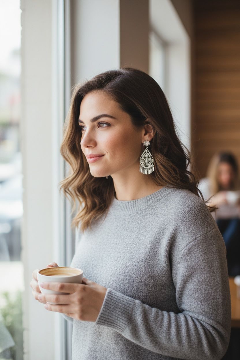 PENDIENTES GOTA MARGARITA