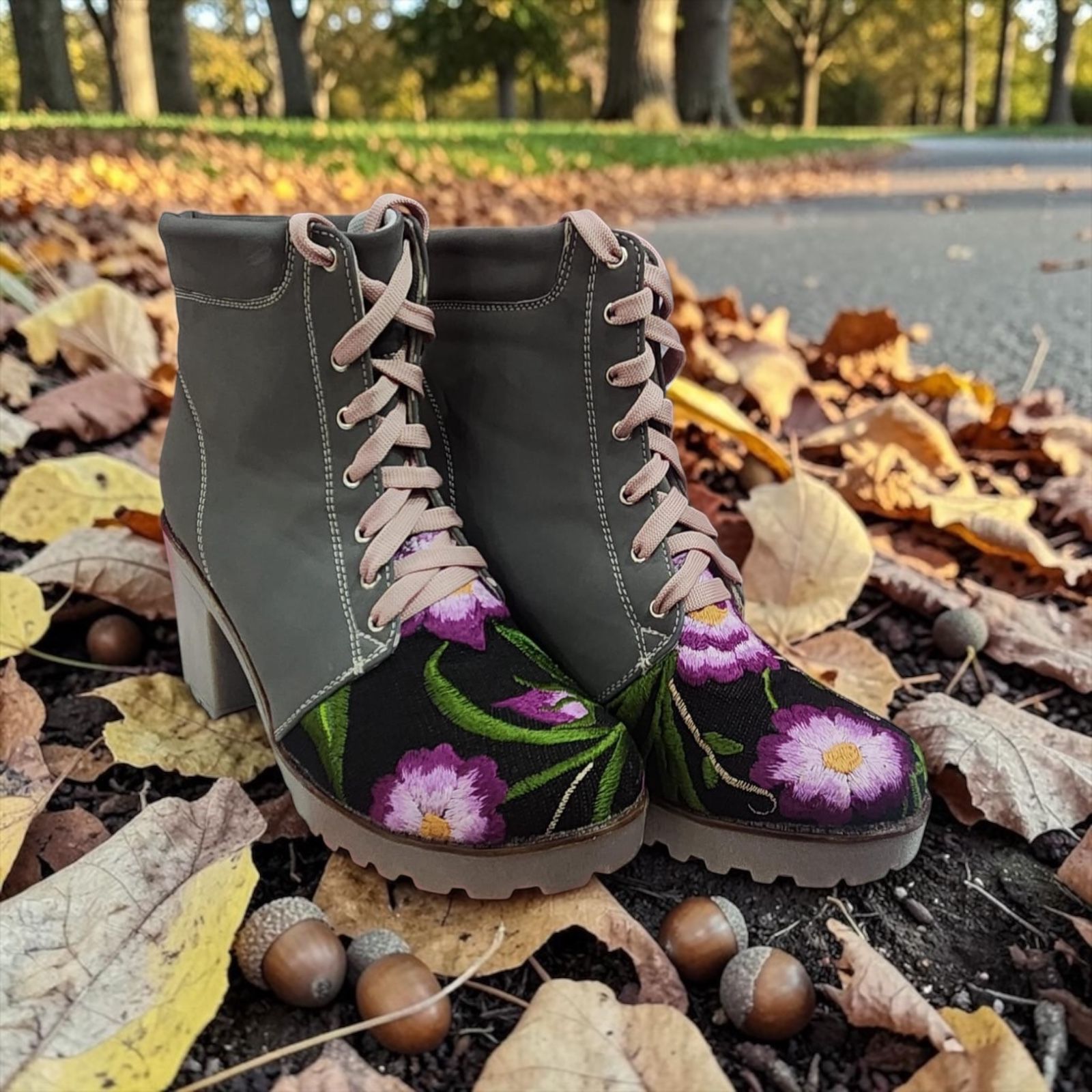 Rudi Botines de tacón Grises